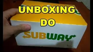 UNBOXING DO UBER EATS E SUBWAY