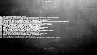Bible reading, Job 8, Then answered Bildad the Shuhite, and said,