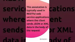 @RequestBody #java #springboot#spring #springframework #datastructures #systemdesign #webdevelopment