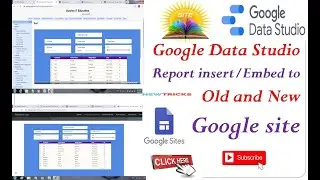 Google Data Studio Report Insert to Google Site
