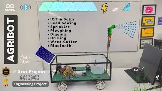 IOT Agriculture Robot with Seed Sowing, Pesticides, Sprinkler, Ploughing, Digging, Drilling etc.