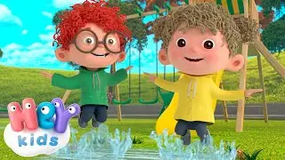 Saltar para as poças de água! | Música Infantil | HeyKids em Português