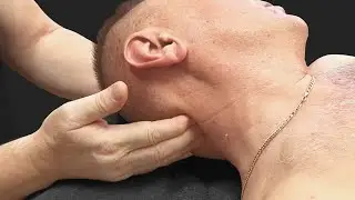 Massage for hypertension. Anatomical landmarks of the area being massaged, massage technique