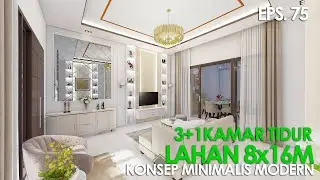 (EPS.75) Desain rumah minimalis modern 3+1| Ibu Erpina Desi | Depok, Jawa Barat | design Idea tour
