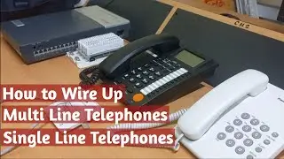 How to connect multi line telephones and single line telephones in intercom telephone setups