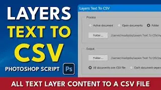 Photoshop Script Layers Text To CSV