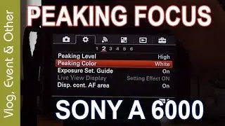 PEAKING FOCUS SONY A6000 TUTORIAL BAHASA INDONESIA