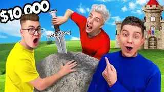 Wer zuerst das Schwert aus dem Stein zieht, gewinnt 10.000$ – Challenge