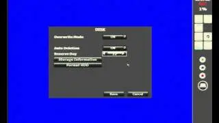 Eclipse Nexxa Hybrid NVR Disk Menu
