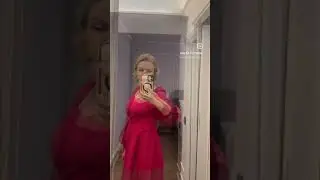 Красное платье! Стильный образ!