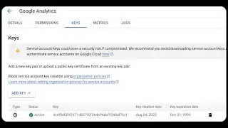 Connecting to the Google Analytics 4 Reporting API