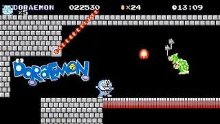 Doraemon now HERO in Super Mario Bros. NES?!