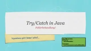 Try/Catch Fehlerbehandlung in Java