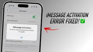 How To Fix iMessage Activation Error On iPhone in 3 Minutes!