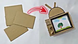 Making a TV with Cardboard | How to Make TV from Cardboard