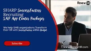 How to build a Recruiting Strategy I SHARP SuccessFactors Recruiting (SAP App Center) Packages