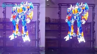 5x5 Large Video Wall Hologram Display