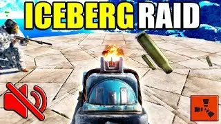 Rust ICEBERG SILENT RAID - *NEW* Electric TURRET TRAP base? - PvP Raiding RICH Clan (Rust Raids PvP)