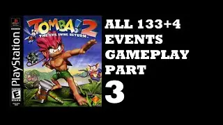 Tomba! 2: The Evil Swine Return All 133+4 Events Gameplay | Part 3 - Coal Mining Town