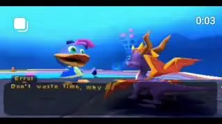 Creepy bird wants spyro to peg him