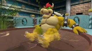 Bowser's Bath Time 🛀🐢🍑💨