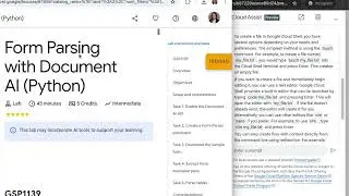 Form Parsing with Document AI (Python) Google Cloud Skills Boost Self-Paced Lab Solution