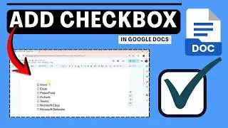 How To Insert A Checkbox In Google Docs