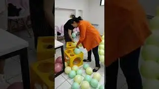 жұмыс барысы.  #shortvideo #balloon #сделайсам #своимируками #воздушныешары