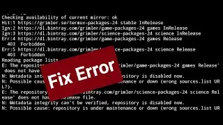 Termux Packages Installing Errors Solve Very Easy.