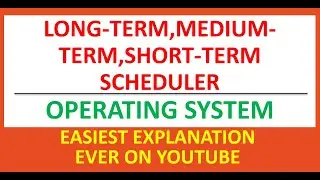 Long Term Scheduler || Medium Term Scheduler || Short Term Scheduler || Operating System #os #job