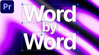 How To Make Viral Word By Word Text Animation In Premiere Pro