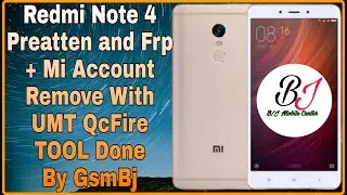 XIAOMI REDMi Note 4 Pattern Lock + MI Account Remove Done by UMT QcFire By GSMBJ