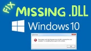 How to Fix All Dll Missing Files Error in Windows PC | Restore .dll Files Missing in Windows 10