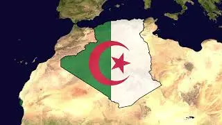 Algeria Flag Map | Free to Use Stock Footage