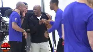 Chauncey Billups Visits Clippers Practice & Hangs With Russell Westbrook & Ty Lue. HoopJab NBA