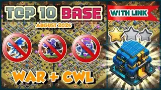 *ANTI 3 STAR* TOP 10 TH12 WAR AND CWL BASE + REPLAY || TH12 WAR BASE WITH LINK || TH12 BASE AUGUST
