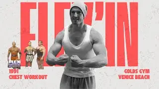 1991 Flex Magazine - Chest Workout at Gold Gym