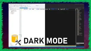 Темная тема в MS SQL SERVER | Dark mode | Темное оформление