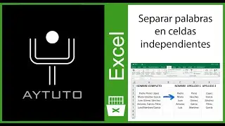 EXCEL // Sacar palabras de una celda en celdas separadas // Ejemplo: 9 Junio 2010 = 9 + Junio + 2010