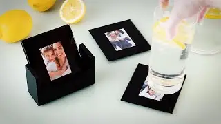 Do-It-Yourself Glass Photo Coasters