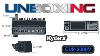 world premiere Unboxing Kydera® CDR-300UV DMR radio VHF UHF