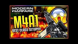 BEST GUN IN MODERN WARFARE M4A1 BEST CLASS SETUP! BEST ASSAULT RIFLE CLASS SETUP AFTER PATCH