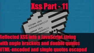 reflected xss into a javascript string with angle brackets and double quotes html encoded and single