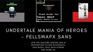 Undertale Mania Of Heroes - FellswapX Sans