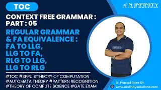 TOC | Session 36 |CFG: Regular Grammar & FA Equivalence: FA to LLG, LLG to FA, RLG to LLG, LLG to RL