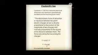 coulomb's law