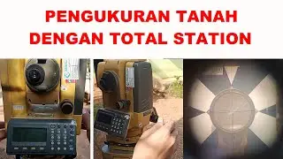 Cara pengukuran topografi dengan metode koordinat dengan total station topcon