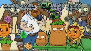 Friday Night Funkin plants vs zombies mod FULL WEEK and cinematics (hard difficulty)DEMO