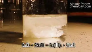CaCl2 + 2NaOH → Ca(OH)2 + 2NaCl | Calcium chloride react with sodium hydroxide