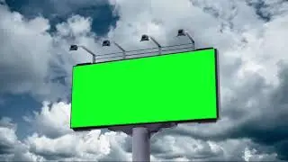 advertisement billboard green screen